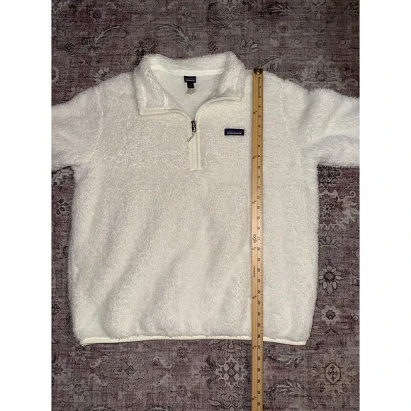 Patagonia Los Gatos 1/4 Zip Fleece Pullover Birch White Womens XL 25236 FA23 EUC - Picture 7 of 8